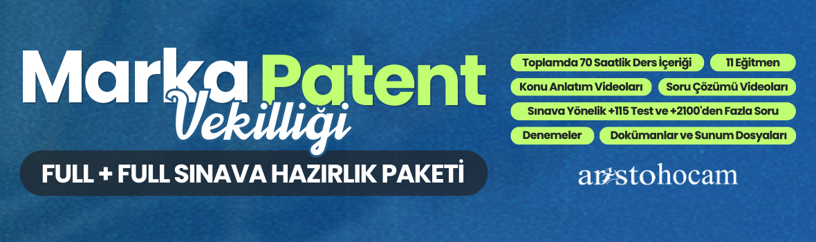 Marka ve Patent Vekilliği Sınavına Hazırlık Paketi