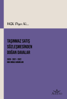 Taşınmaz Satış Sözleşmesinden Doğan Davalar