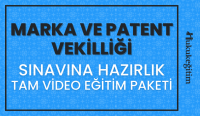 MARKA VE PATENT VEKİLLİĞİ Sınavına Hazırlık Tam Video Eğitim Paketi
