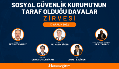 Sosyal Güvenlik Kurumunun Taraf Olduğu Davalar Zirvesi Video Kaydı