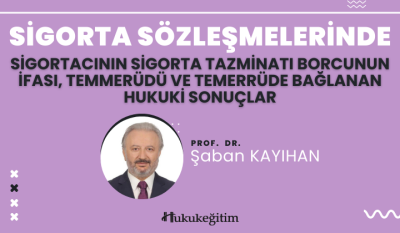 Sigorta Sözleşmelerinde Sigortacının Sigorta Tazminatı Borcunun İfası, Temerrüdü ve Temerrüde Bağlanan Hukuki Sonuçlar Video Eğitimi