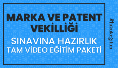 MARKA VE PATENT VEKİLLİĞİ Sınavına Hazırlık Tam Video Eğitim Paketi Hu